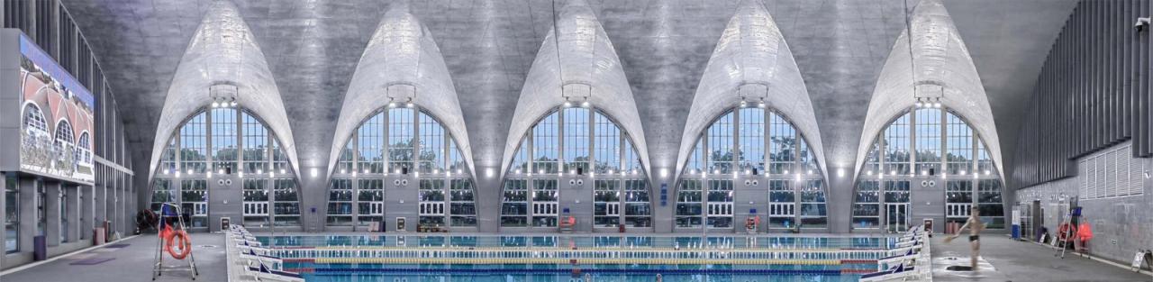 BIM建筑|东南大学游泳馆 / 周琦工作室