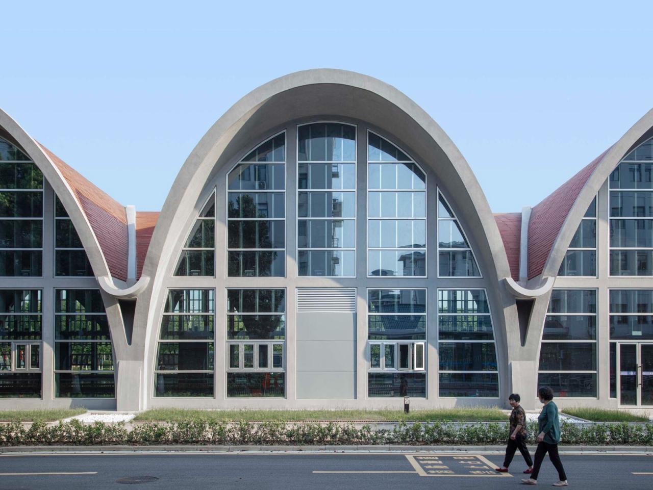 BIM建筑|东南大学游泳馆 / 周琦工作室