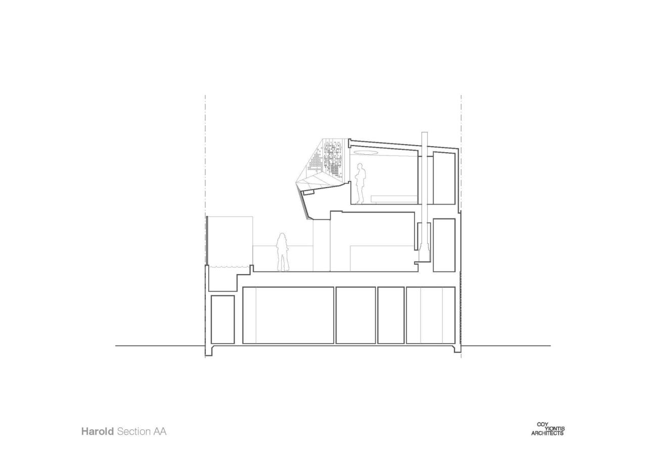 BIM建筑|戏剧化结构，哈洛德住宅 / Coy Yiontis Architects
