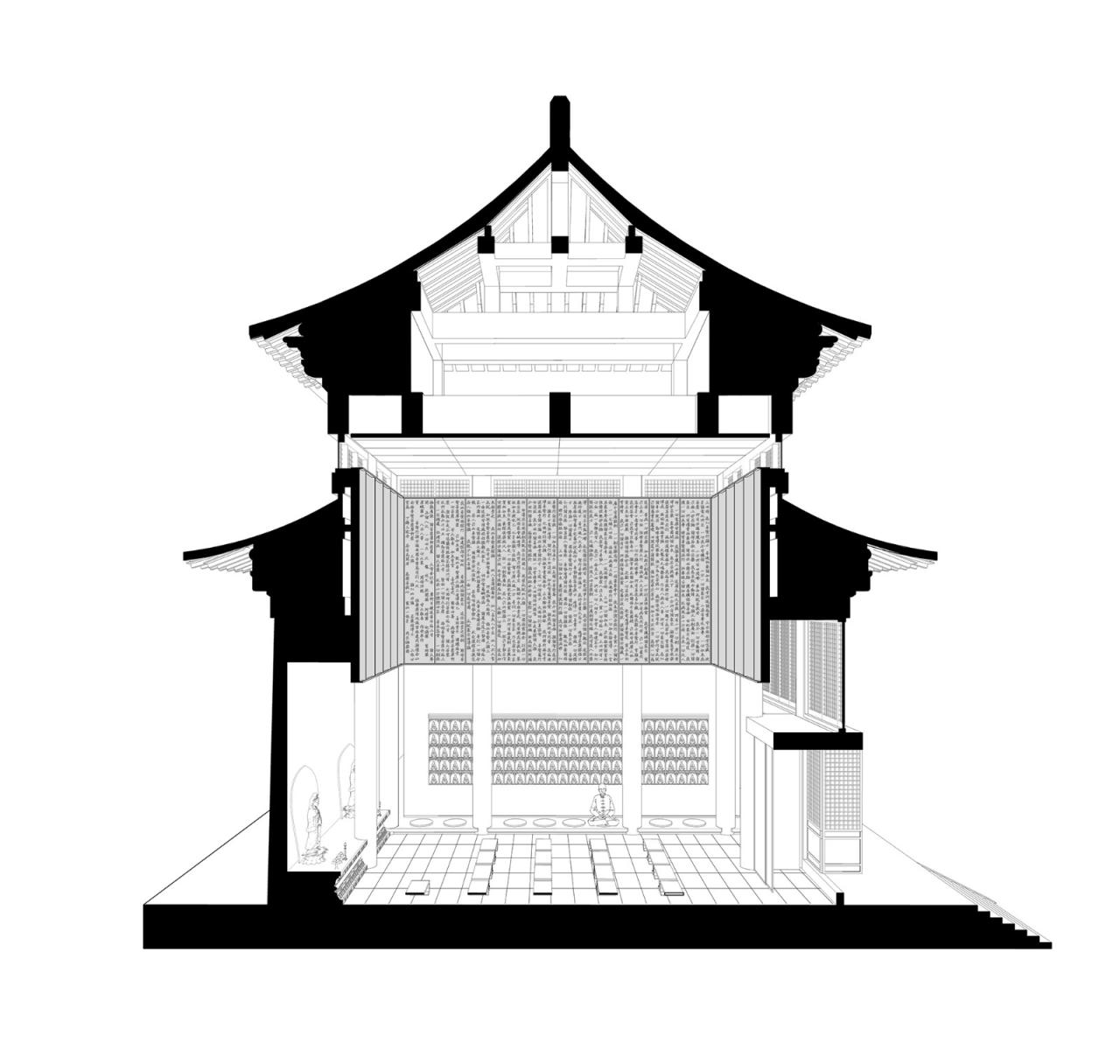BIM建筑|祖山济心寺·木佛博物馆 /建筑营设计工作室