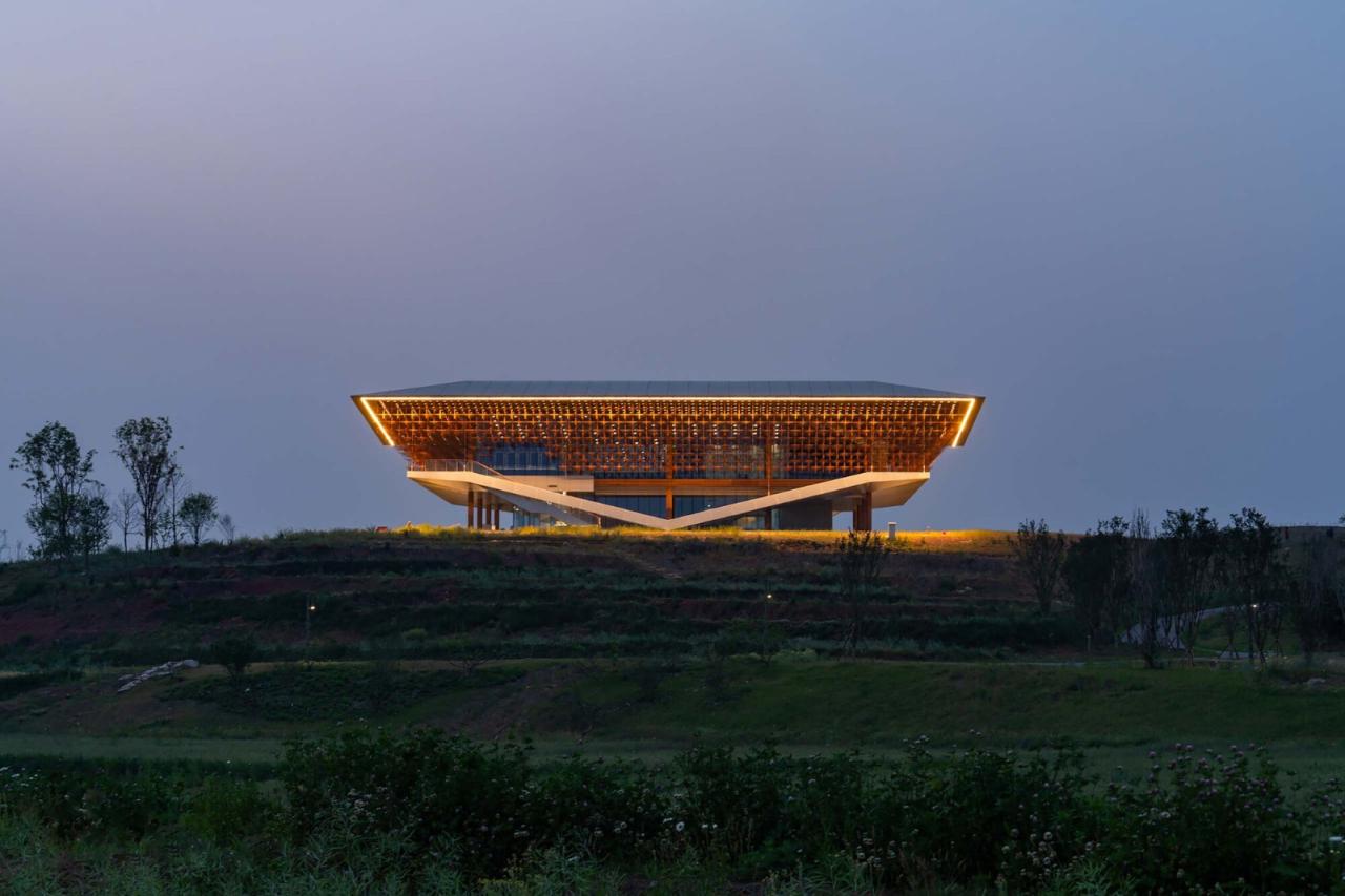 BIM建筑|天府文创城规划展示厅 / 安棣建筑设计