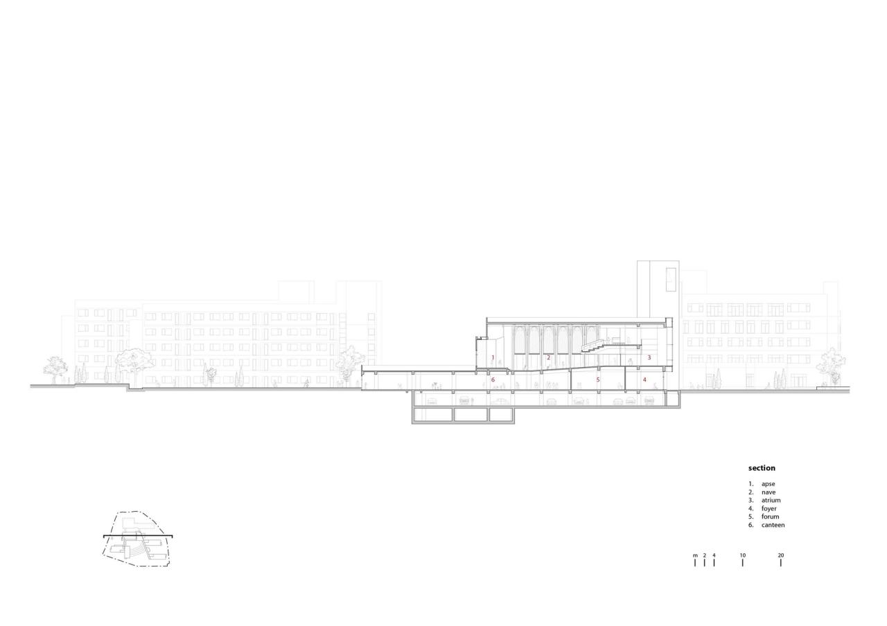 BIM建筑|中华福音神研究学院八德校区教堂 / 潘冀联合建筑师事务所