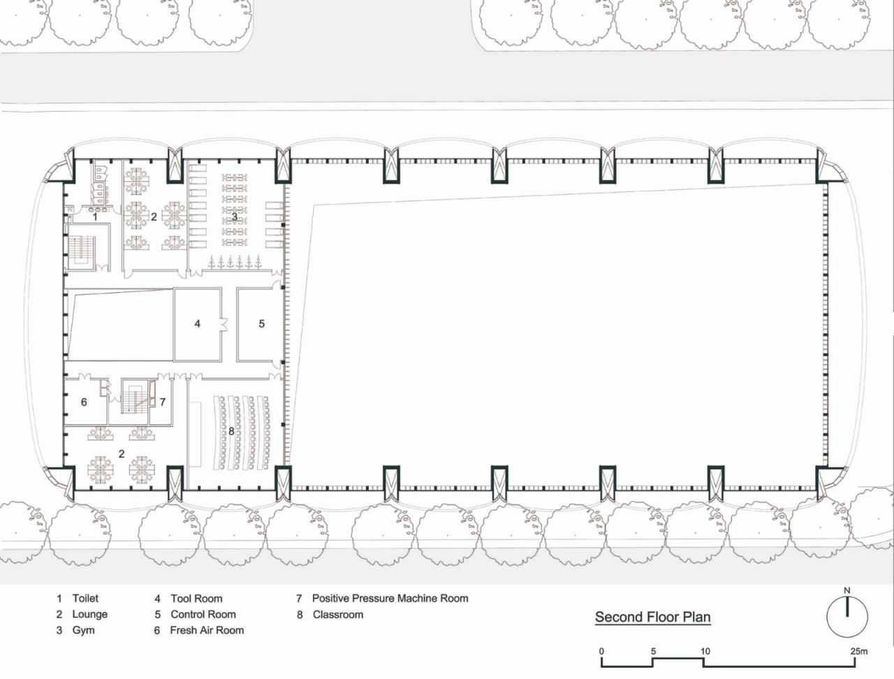 BIM建筑|东南大学游泳馆 / 周琦工作室