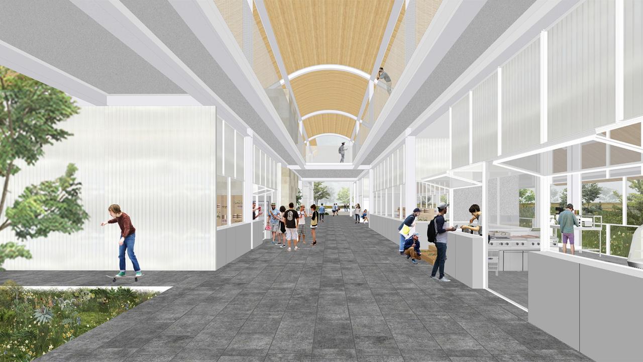 BIM建筑|瞬间公园 INSTANT PARK：甬台温高速公路改扩建工程院桥服务区设计方案 / 也似建筑