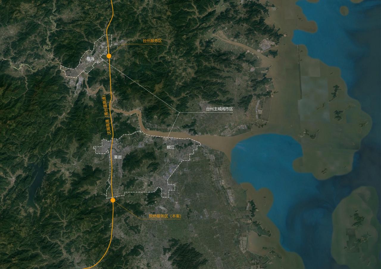 BIM建筑|瞬间公园 INSTANT PARK：甬台温高速公路改扩建工程院桥服务区设计方案 / 也似建筑