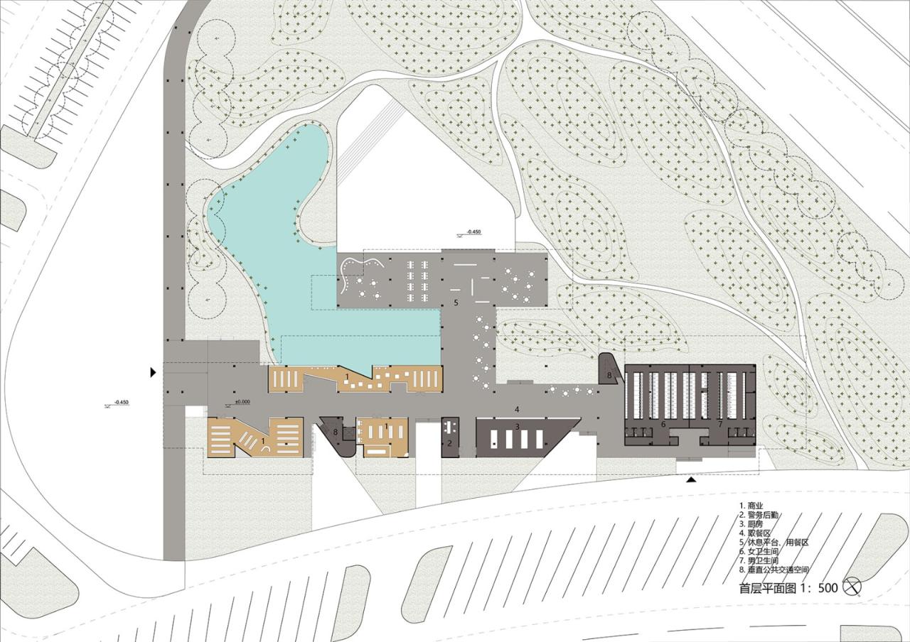 BIM建筑|瞬间公园 INSTANT PARK：甬台温高速公路改扩建工程院桥服务区设计方案 / 也似建筑