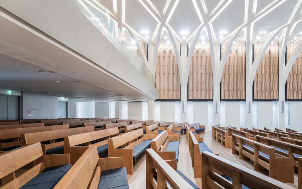 BIM建筑|中华福音神研究学院八德校区教堂 / 潘冀联合建筑师事务所