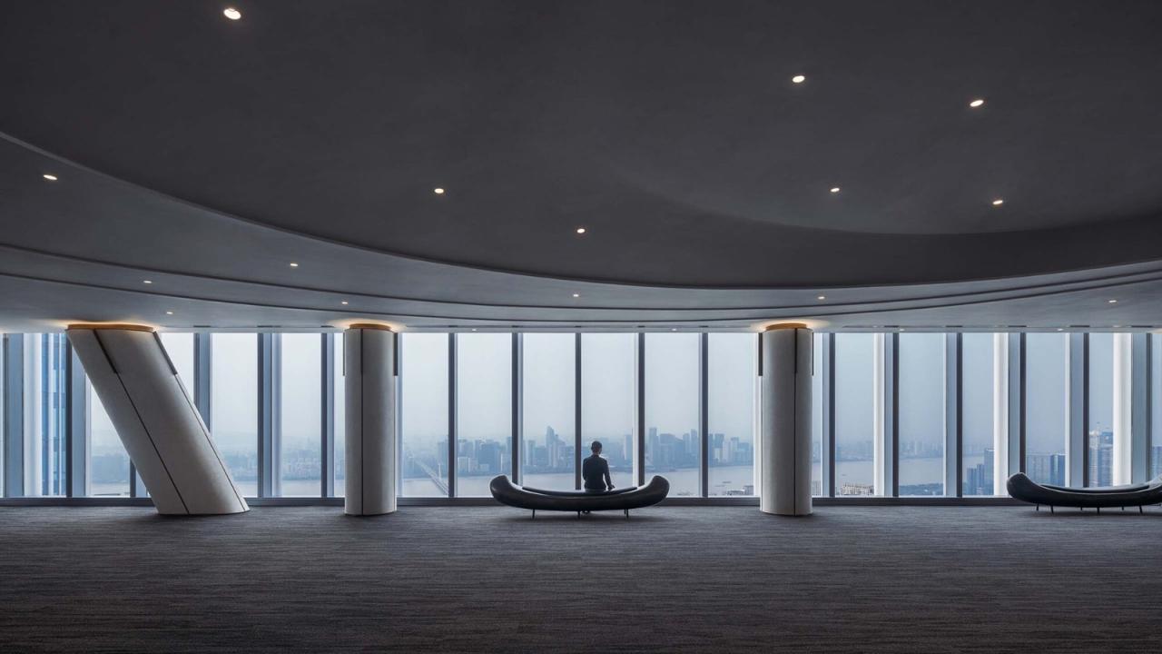 BIM建筑|钱江潮涌：杭州世茂智慧之门超高层城市综合体 / 姜平工作室