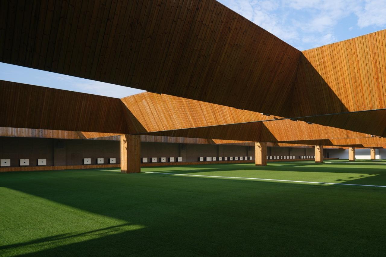 BIM建筑|富阳银湖体育中心:亚运射击射箭现代五项馆 / 浙江大学建筑设计研究院