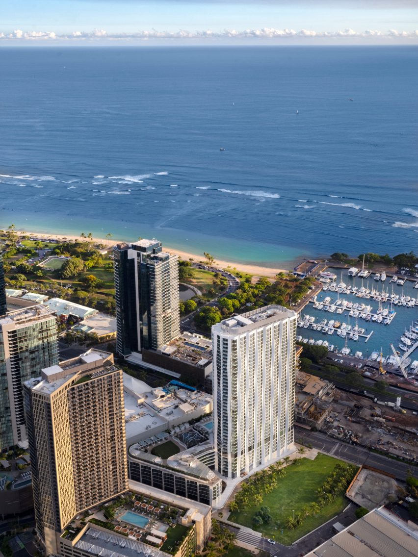 BIM建筑|冈工作室完成夏威夷“甘蔗立面”摩天大楼