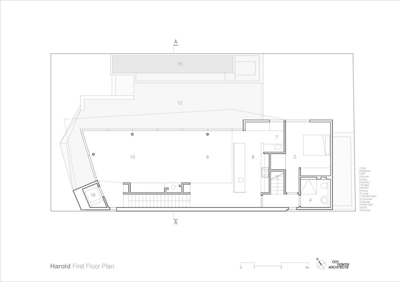 BIM建筑|戏剧化结构，哈洛德住宅 / Coy Yiontis Architects
