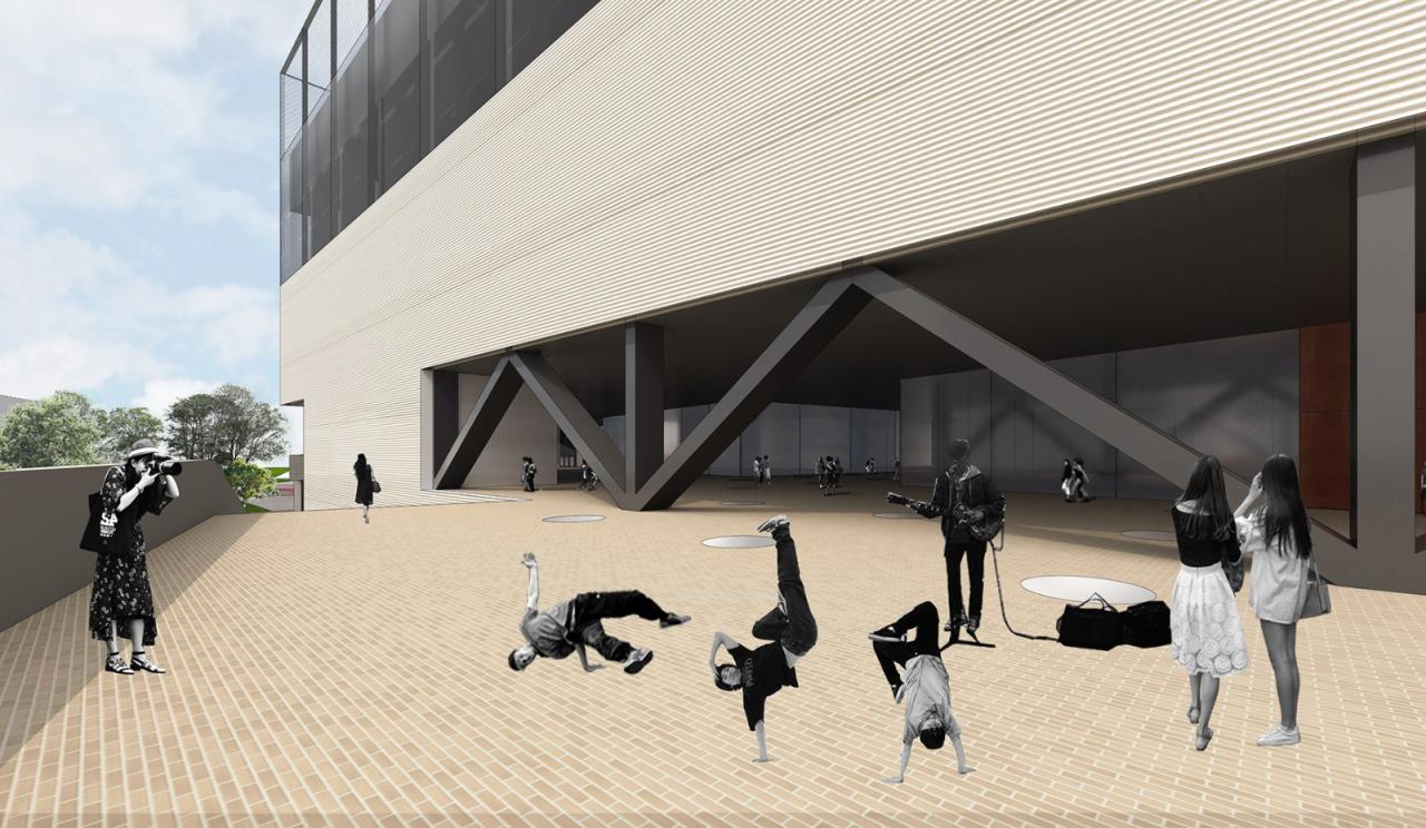 BIM建筑|社区源点：坪地街道综合文体中心方案 /也似建筑+广州市城市规划勘测设计研究院（GZPI）