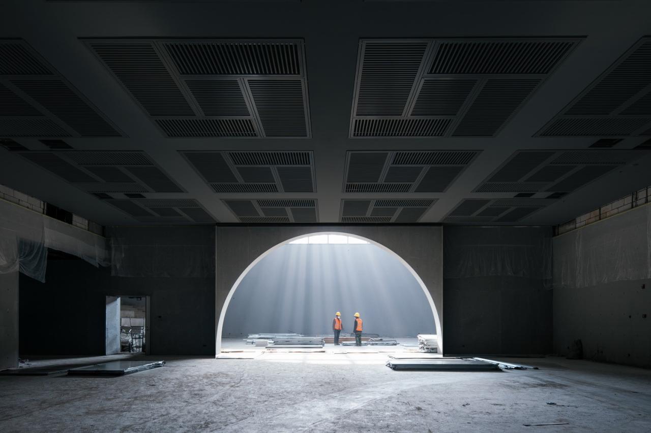 BIM建筑|全东北最大的清水混凝土巨构地下建筑：砼殿 / Wutopia Lab