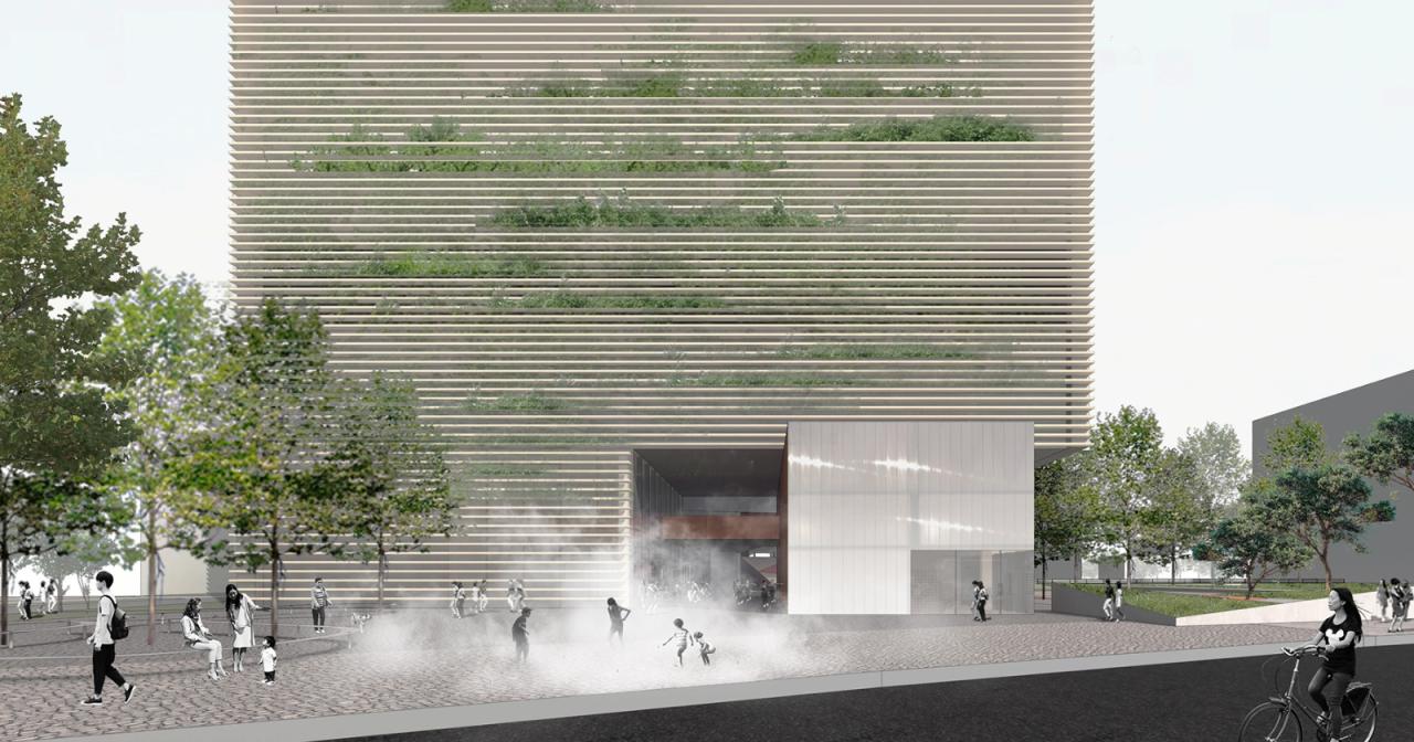 BIM建筑|社区源点：坪地街道综合文体中心方案 /也似建筑+广州市城市规划勘测设计研究院（GZPI）