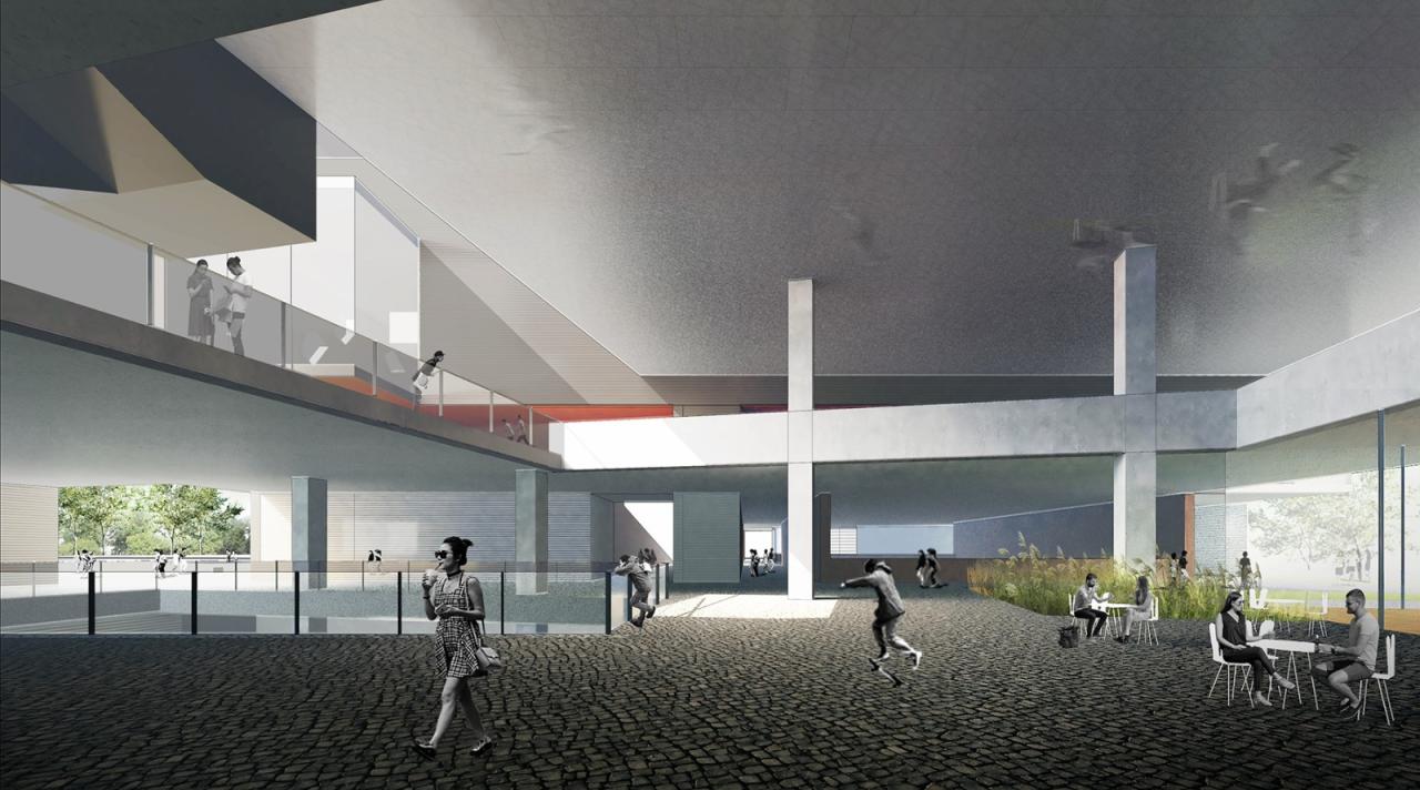 BIM建筑|社区源点：坪地街道综合文体中心方案 /也似建筑+广州市城市规划勘测设计研究院（GZPI）