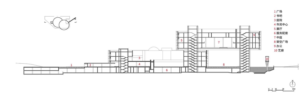 BIM建筑|南京江北市民中心 / MENG建筑创作院