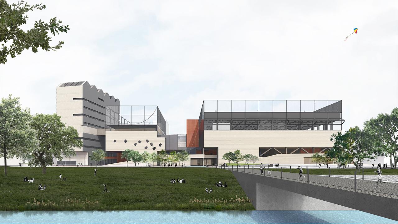 BIM建筑|社区源点：坪地街道综合文体中心方案 /也似建筑+广州市城市规划勘测设计研究院（GZPI）