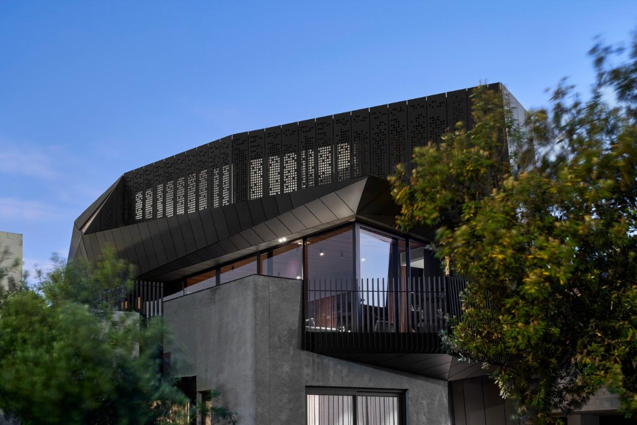 BIM建筑|戏剧化结构，哈洛德住宅 / Coy Yiontis Architects