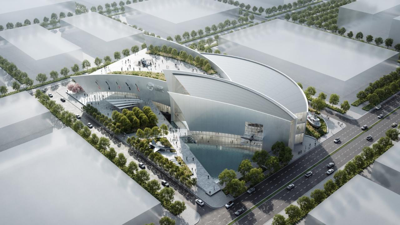 BIM建筑|美国海军新国家博物馆入围方案揭晓：Perkins&Will方案展示