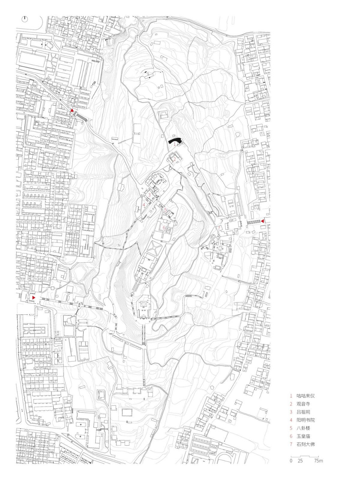 BIM建筑|咕咕来仪，大伾山悬崖驿站 / 繁星建筑工作室