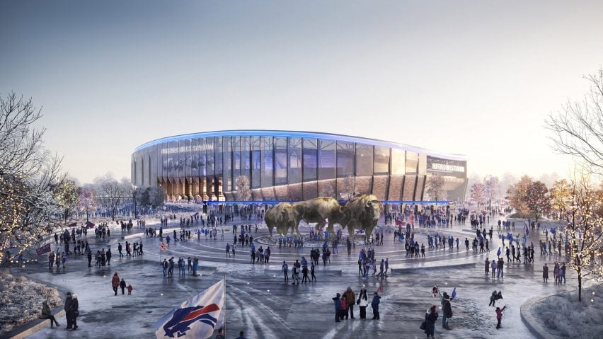 BIM建筑|博普乐思为布法罗比尔队设计橄榄球场