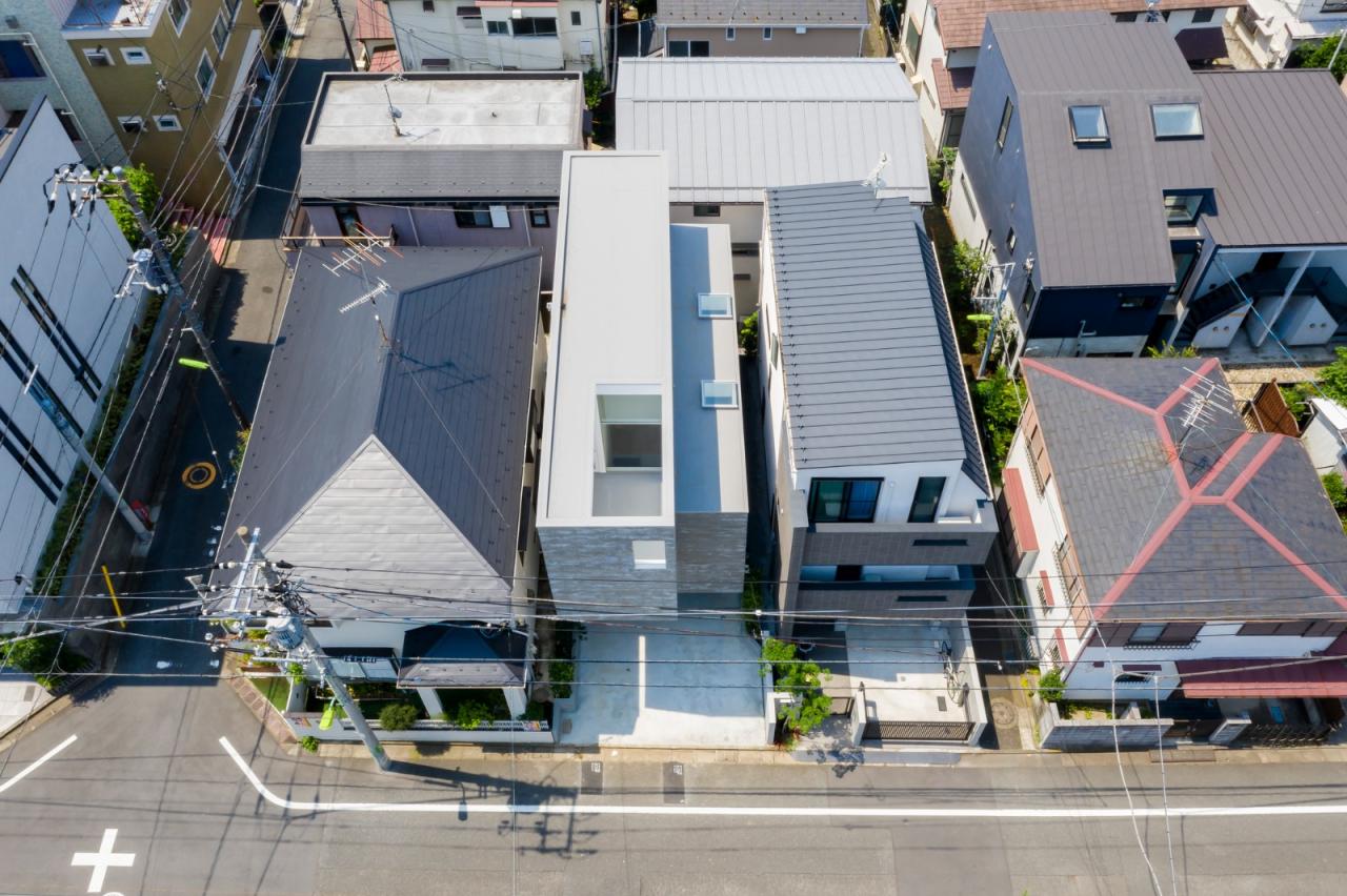 BIM建筑|错层悬挑结构，Shimouma住宅 / I.R.A.