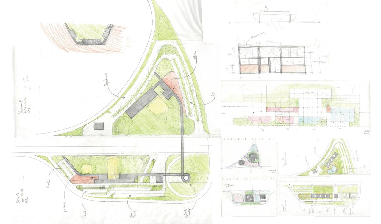 BIM建筑|瞬间公园 INSTANT PARK：甬台温高速公路改扩建工程院桥服务区设计方案 / 也似建筑