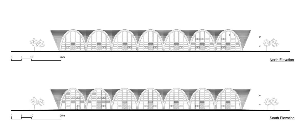 BIM建筑|东南大学游泳馆 / 周琦工作室