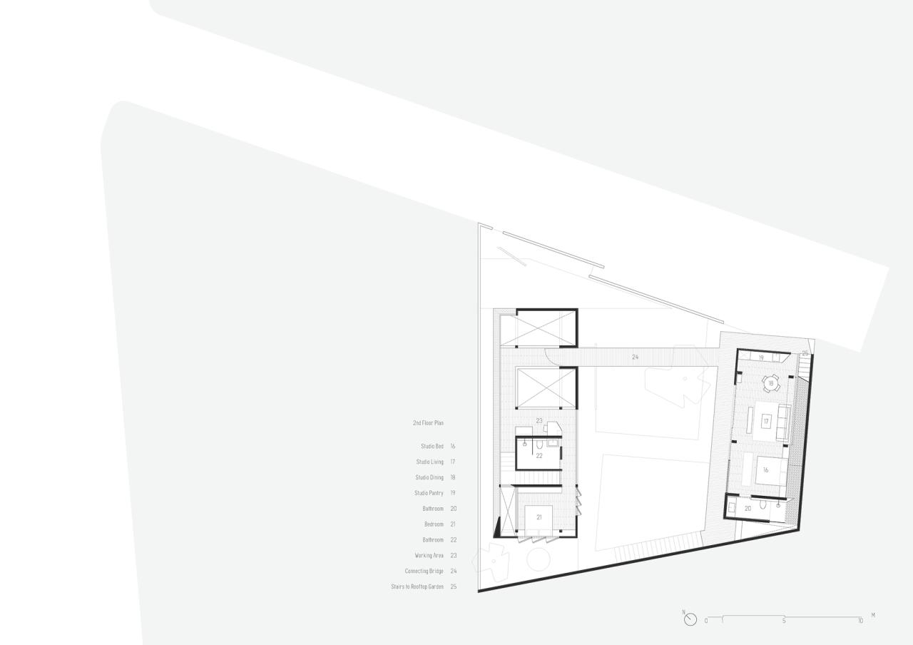 BIM建筑|跨廊桥相连，Tanatakah 别墅 / asimapra