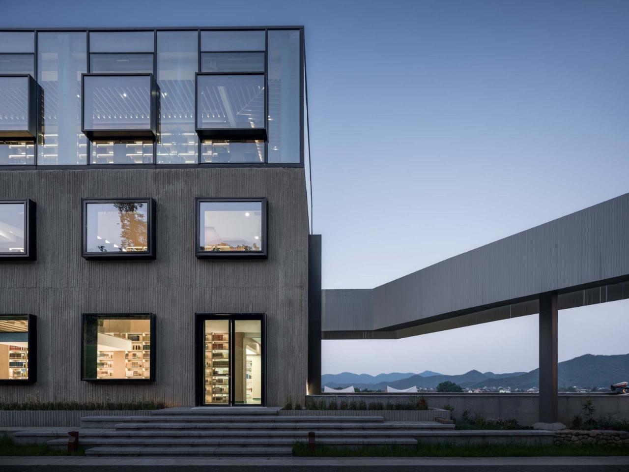 BIM建筑|余村印象青年图书馆 / 上海交通大学设计学院杜春宇团队