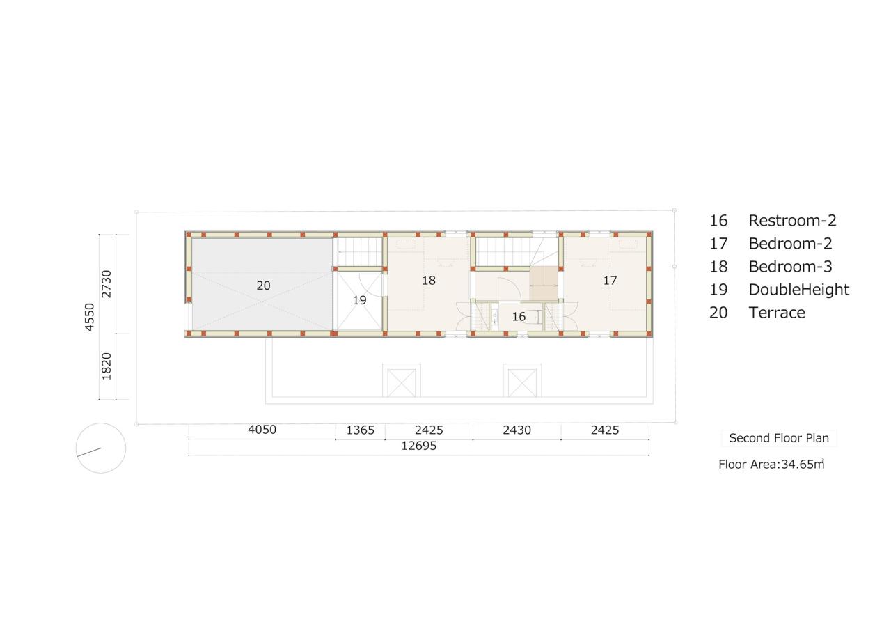 BIM建筑|错层悬挑结构，Shimouma住宅 / I.R.A.