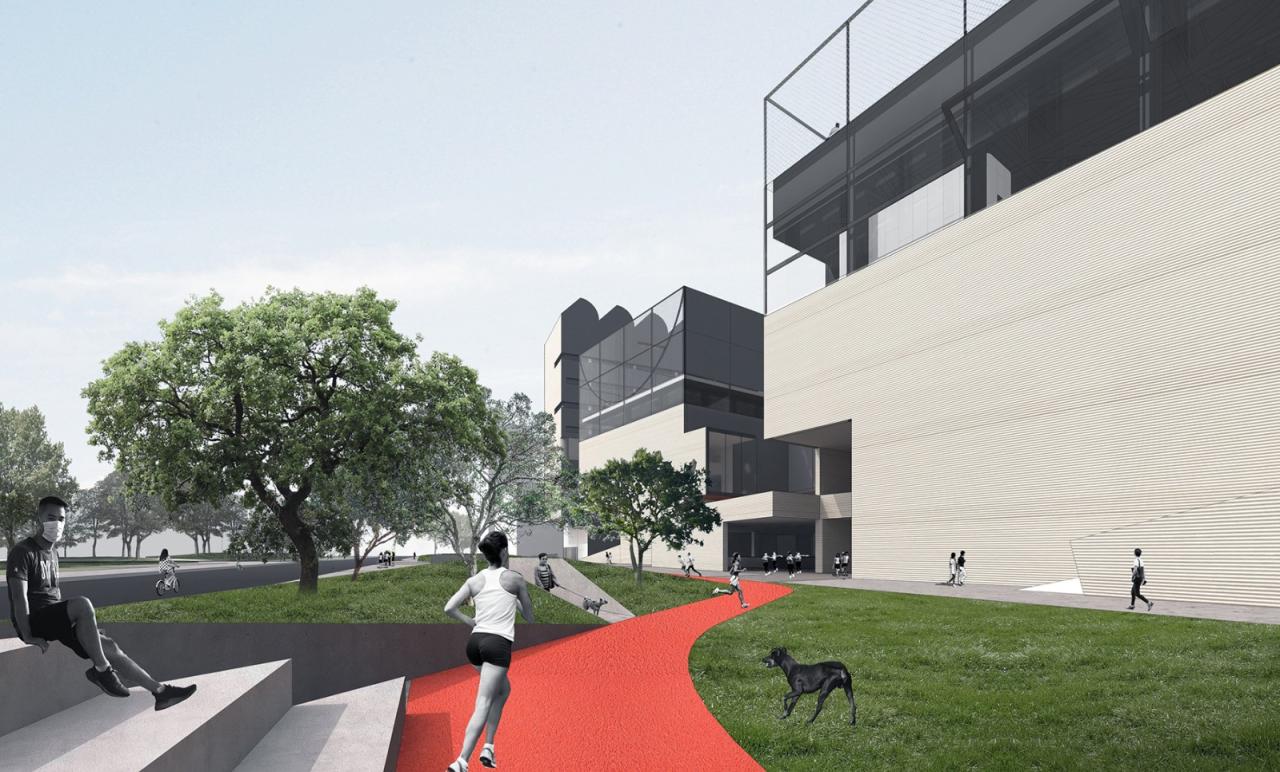 BIM建筑|社区源点：坪地街道综合文体中心方案 /也似建筑+广州市城市规划勘测设计研究院（GZPI）