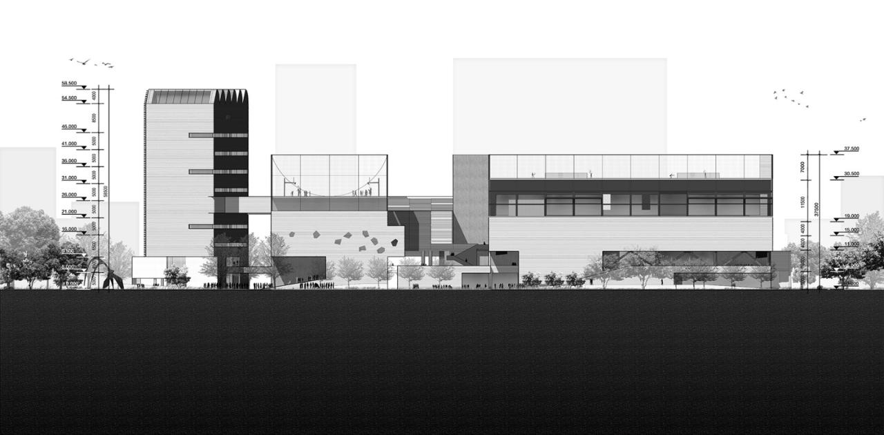 BIM建筑|社区源点：坪地街道综合文体中心方案 /也似建筑+广州市城市规划勘测设计研究院（GZPI）