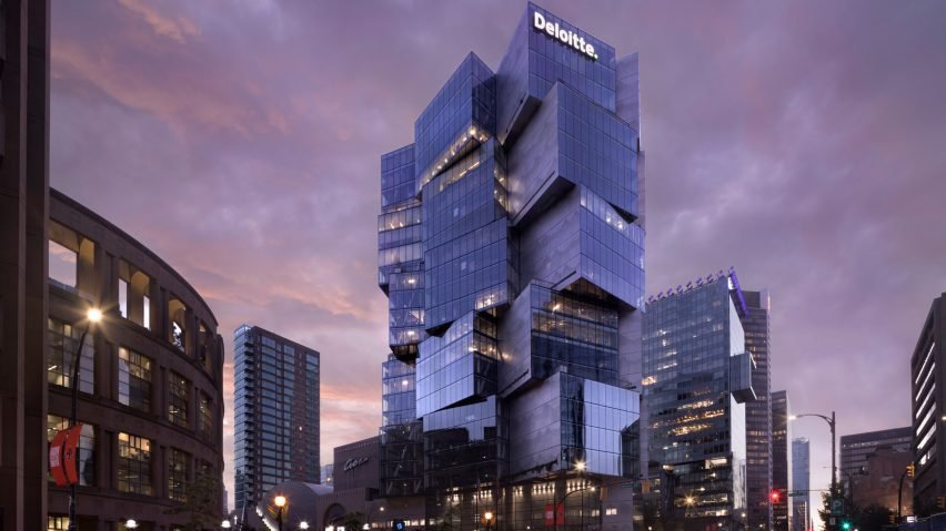 BIM建筑|OSO在温哥华完成日本灯笼状德勤大楼