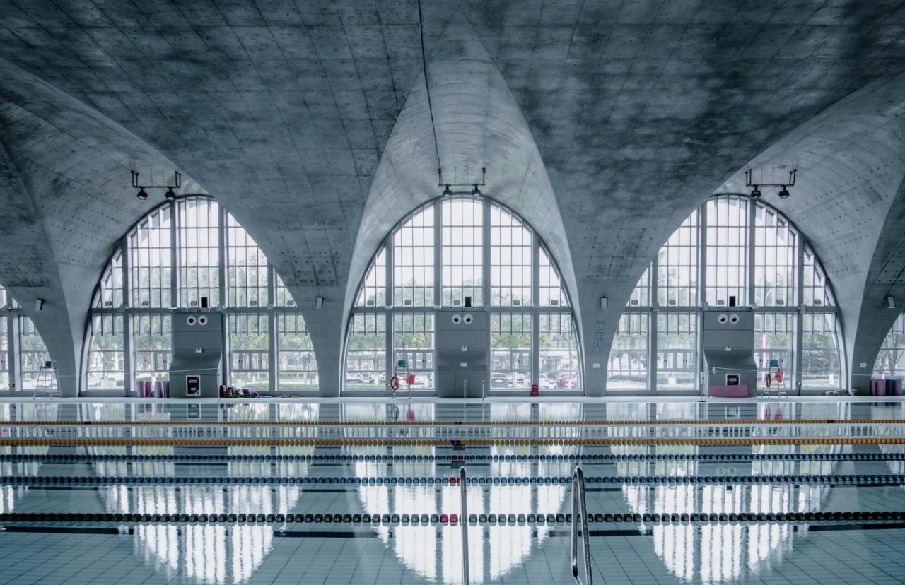 BIM建筑|东南大学游泳馆 / 周琦工作室