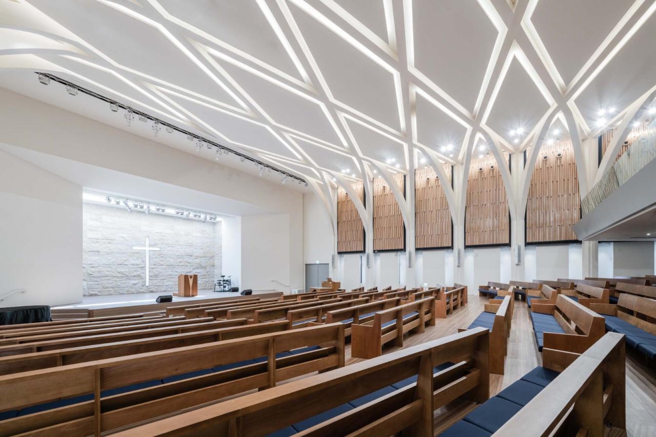 BIM建筑|中华福音神研究学院八德校区教堂 / 潘冀联合建筑师事务所