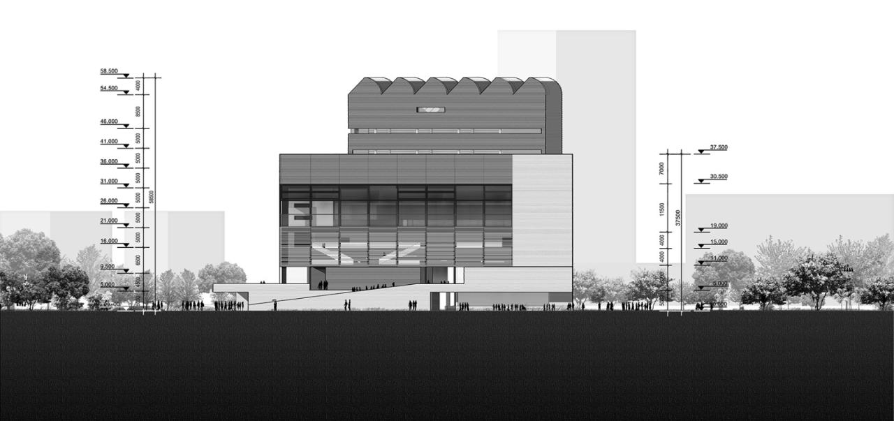 BIM建筑|社区源点：坪地街道综合文体中心方案 /也似建筑+广州市城市规划勘测设计研究院（GZPI）