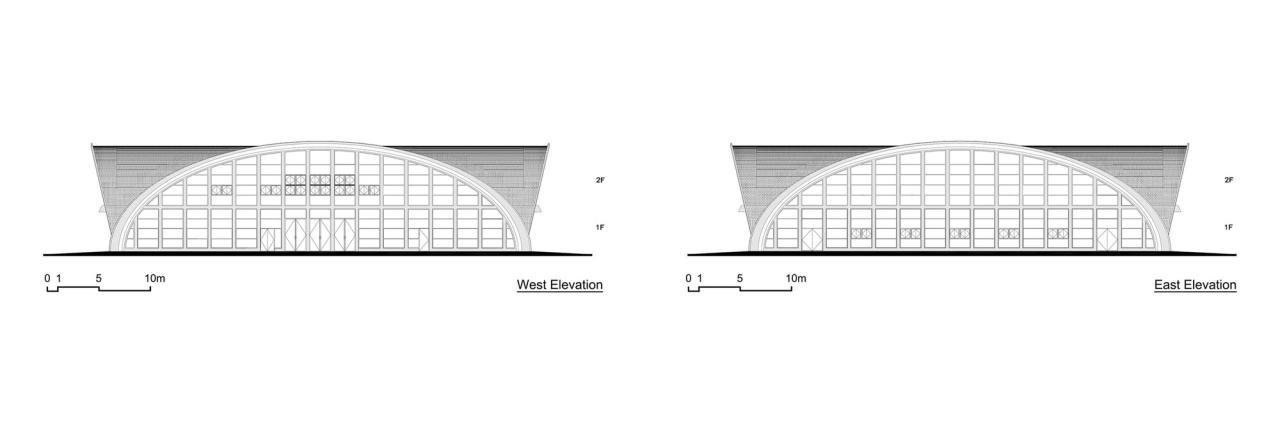BIM建筑|东南大学游泳馆 / 周琦工作室