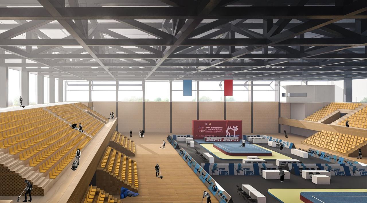 BIM建筑|社区源点：坪地街道综合文体中心方案 /也似建筑+广州市城市规划勘测设计研究院（GZPI）