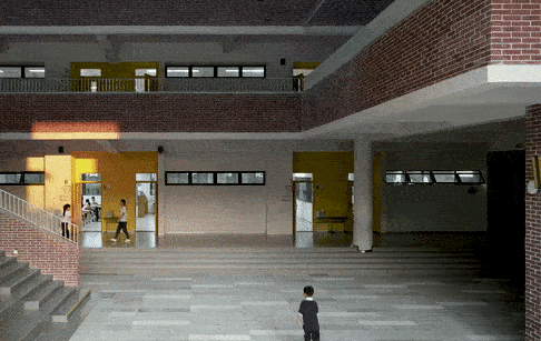 BIM建筑|几何秩序下的红砖魅力：惠州宏华学校 / 柏涛设计