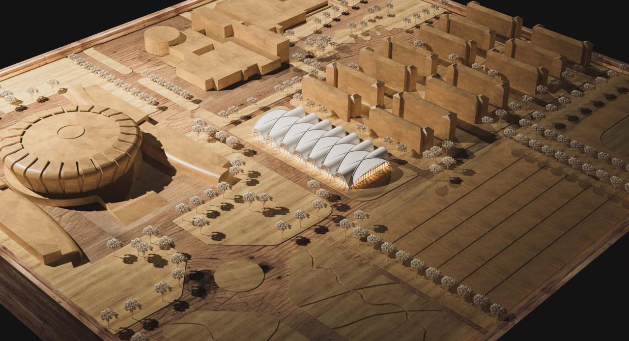 BIM建筑|东南大学游泳馆 / 周琦工作室