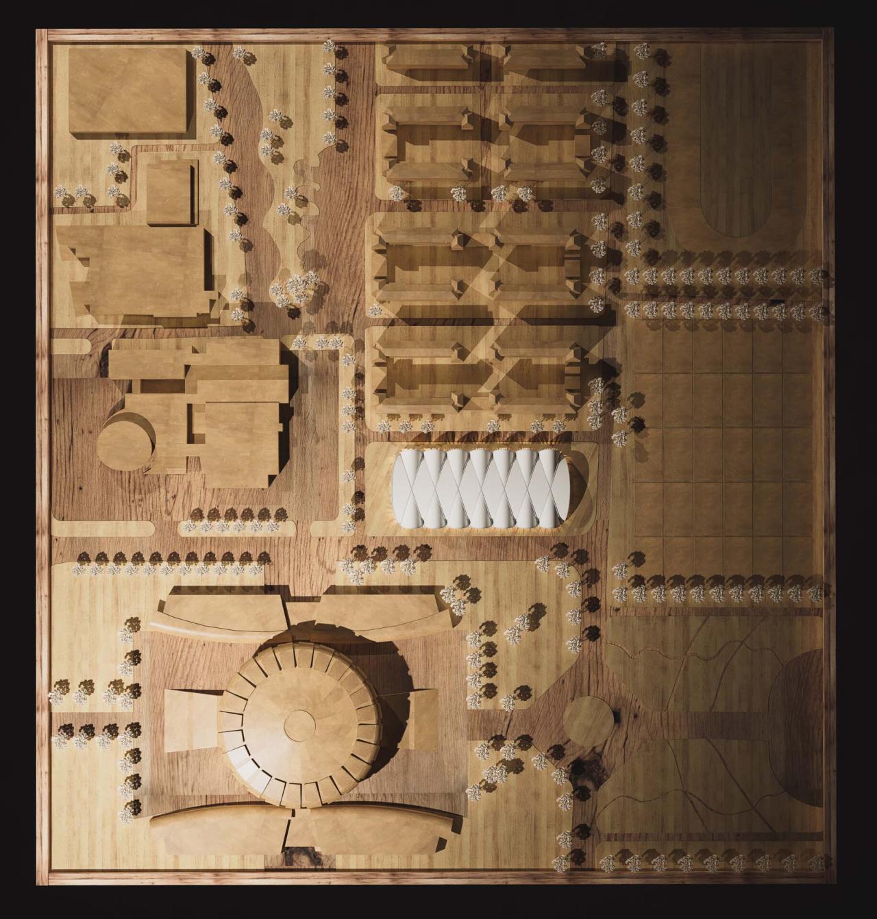 BIM建筑|东南大学游泳馆 / 周琦工作室