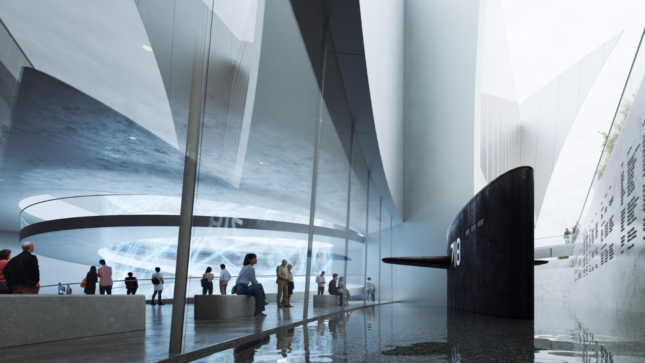 BIM建筑|美国海军新国家博物馆入围方案揭晓：Perkins&Will方案展示