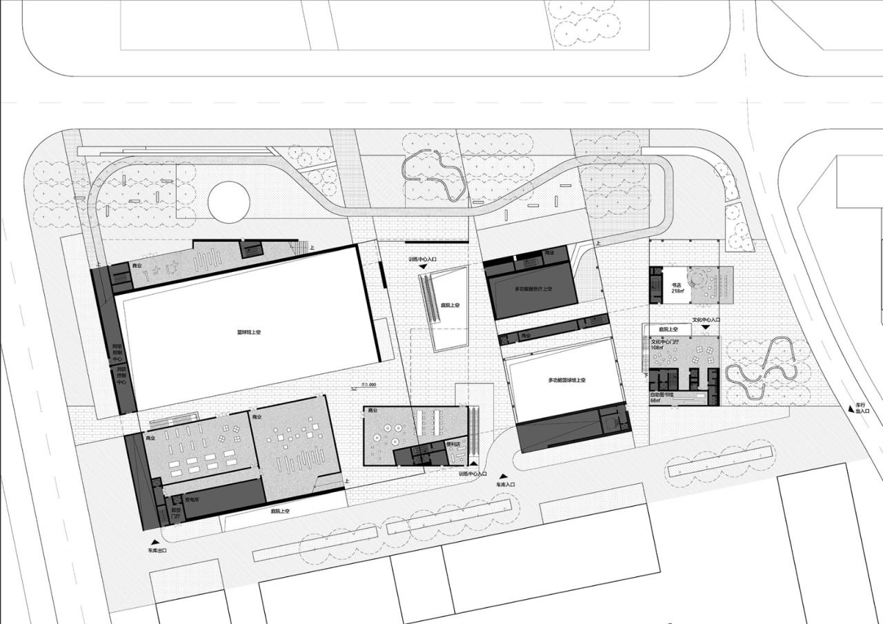 BIM建筑|社区源点：坪地街道综合文体中心方案 /也似建筑+广州市城市规划勘测设计研究院（GZPI）