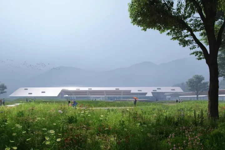 BIM建筑|瞬间公园 INSTANT PARK：甬台温高速公路改扩建工程院桥服务区设计方案 / 也似建筑
