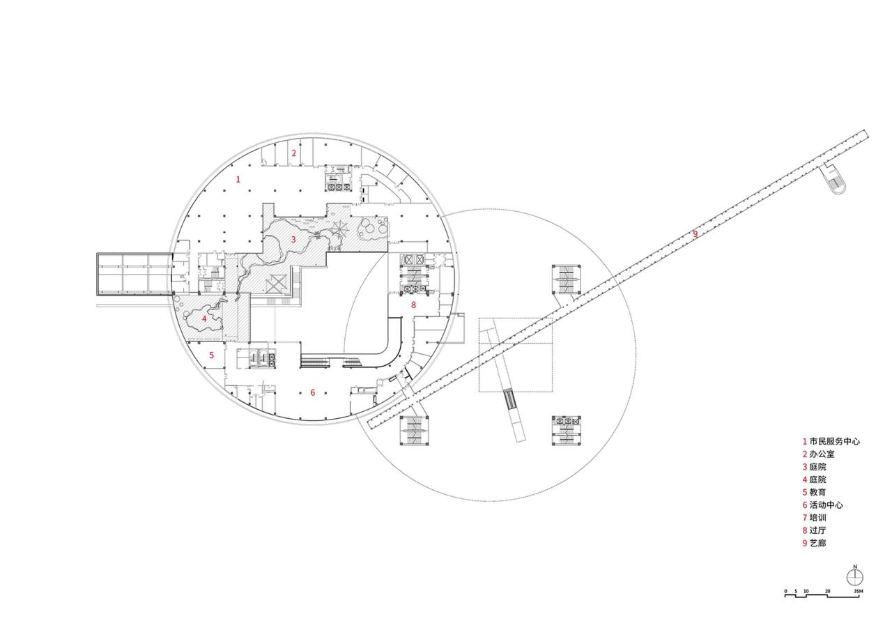 BIM建筑|南京江北市民中心 / MENG建筑创作院