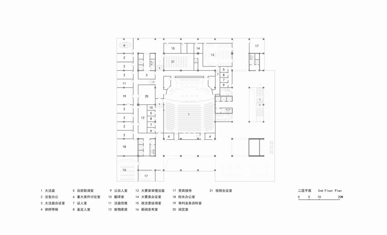 BIM建筑|凝固的正义•常州市中级人民法院扩建 / 简和建筑