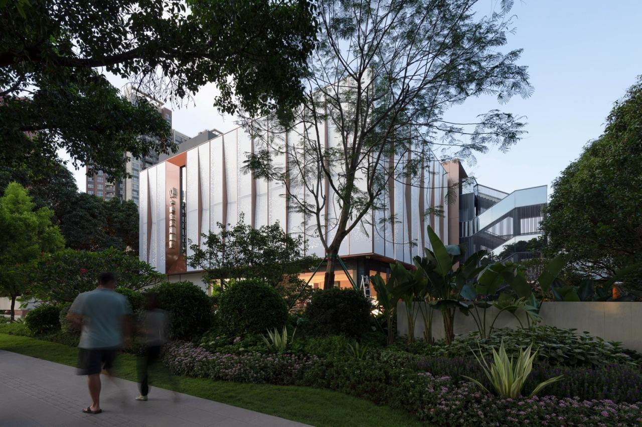 BIM建筑|绿林秘境：深圳中粮悦章凤凰里展示中心 / 柏涛设计