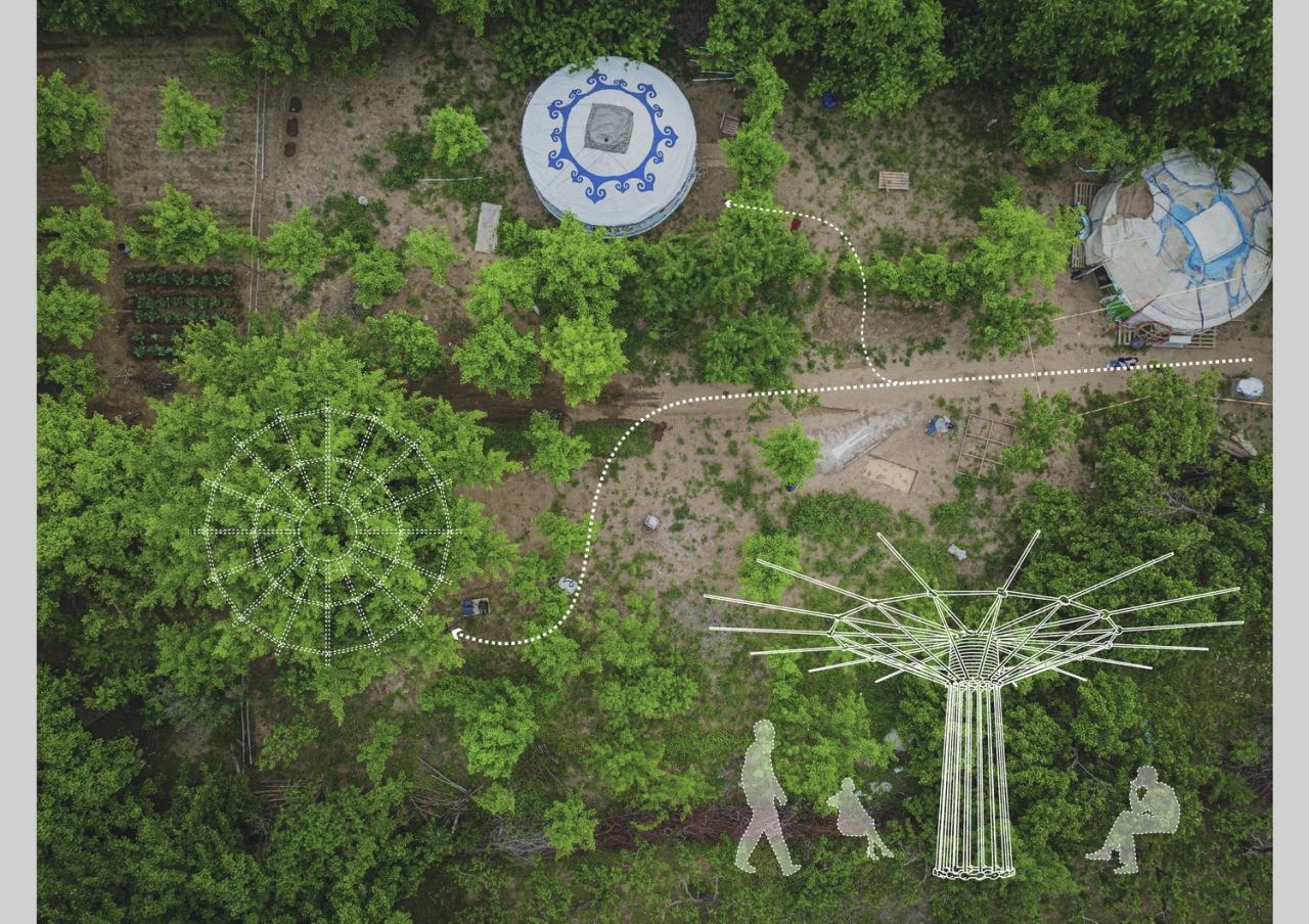 BIM建筑|拥抱可持续：竹装置 Tree of Life / UK Studio