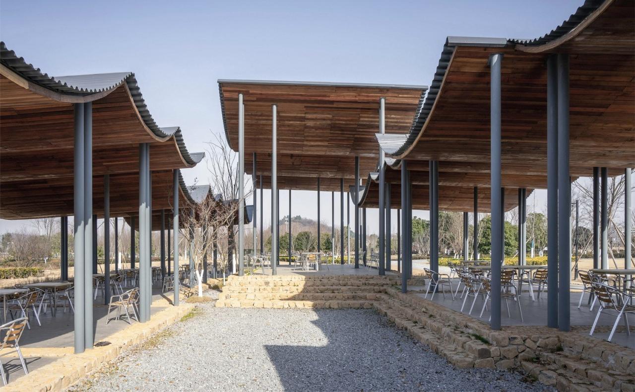 BIM建筑|径山花海帐亭 / 浙江农林大学园林设计院 + 杭州东维建筑